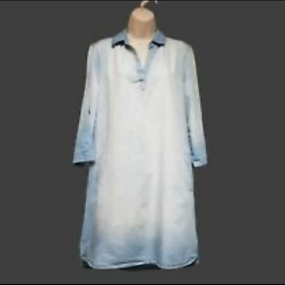 Luxology denim tunic dress